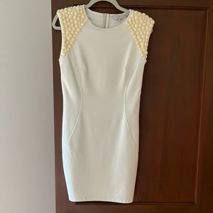 Ted London, size 2, cream-colored, sleeveless dress